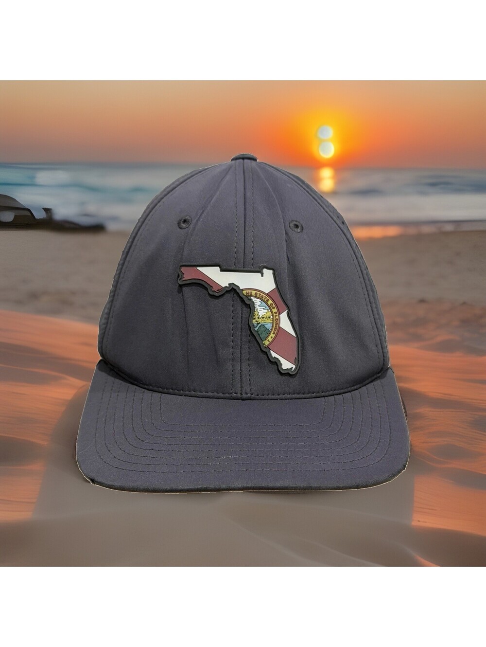 State Of Florida Seal The Sunshine State Worlds Best Beaches Baseball Cap